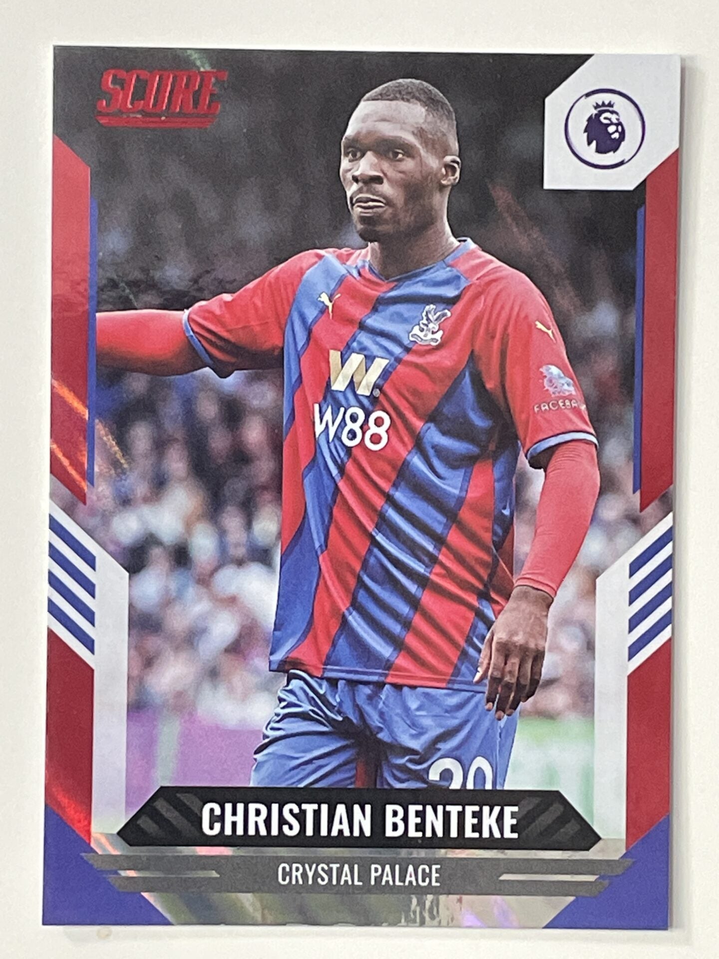 Christian Benteke Crystal Palace Base Red Lava Parallel Panini Premier League Score 2021 2022