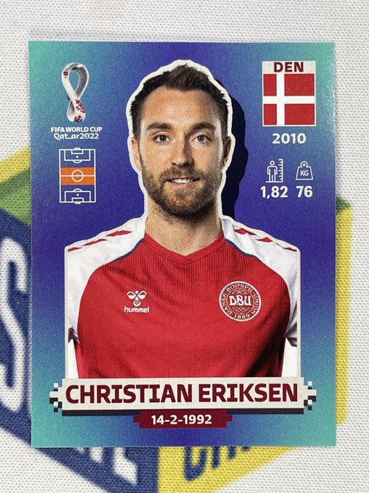 Christian Eriksen Denmark Panini World Cup 2022 Qatar Stickers