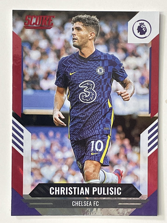 Christian Pulisic Chelsea Base Red Lava Parallel Panini Premier League Score 2021 2022