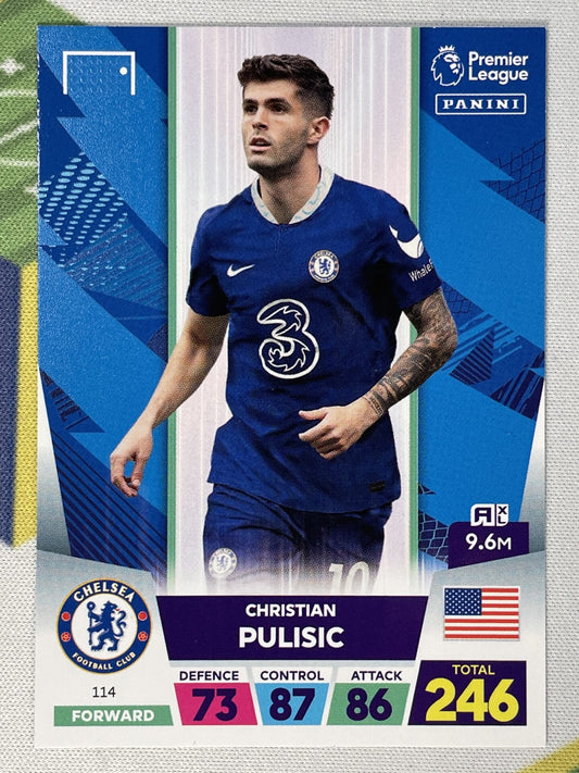 Christian Pulisic Chelsea Panini Premier League Adrenalyn XL 2023 Card