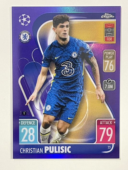 Christian Pulisic Purple Parallel Topps Match Attax Chrome 2021 2022