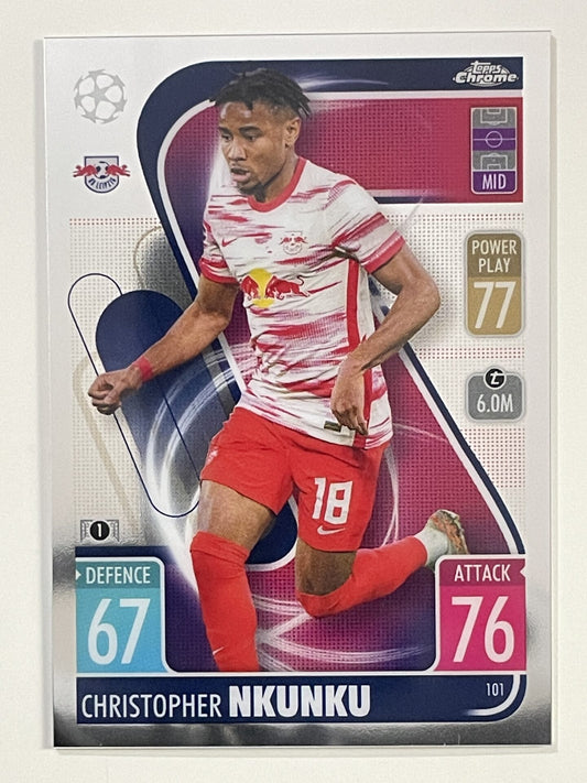 Christopher Nkunku RB Leipzig Topps Match Attax Chrome 2021 2022 Football Card