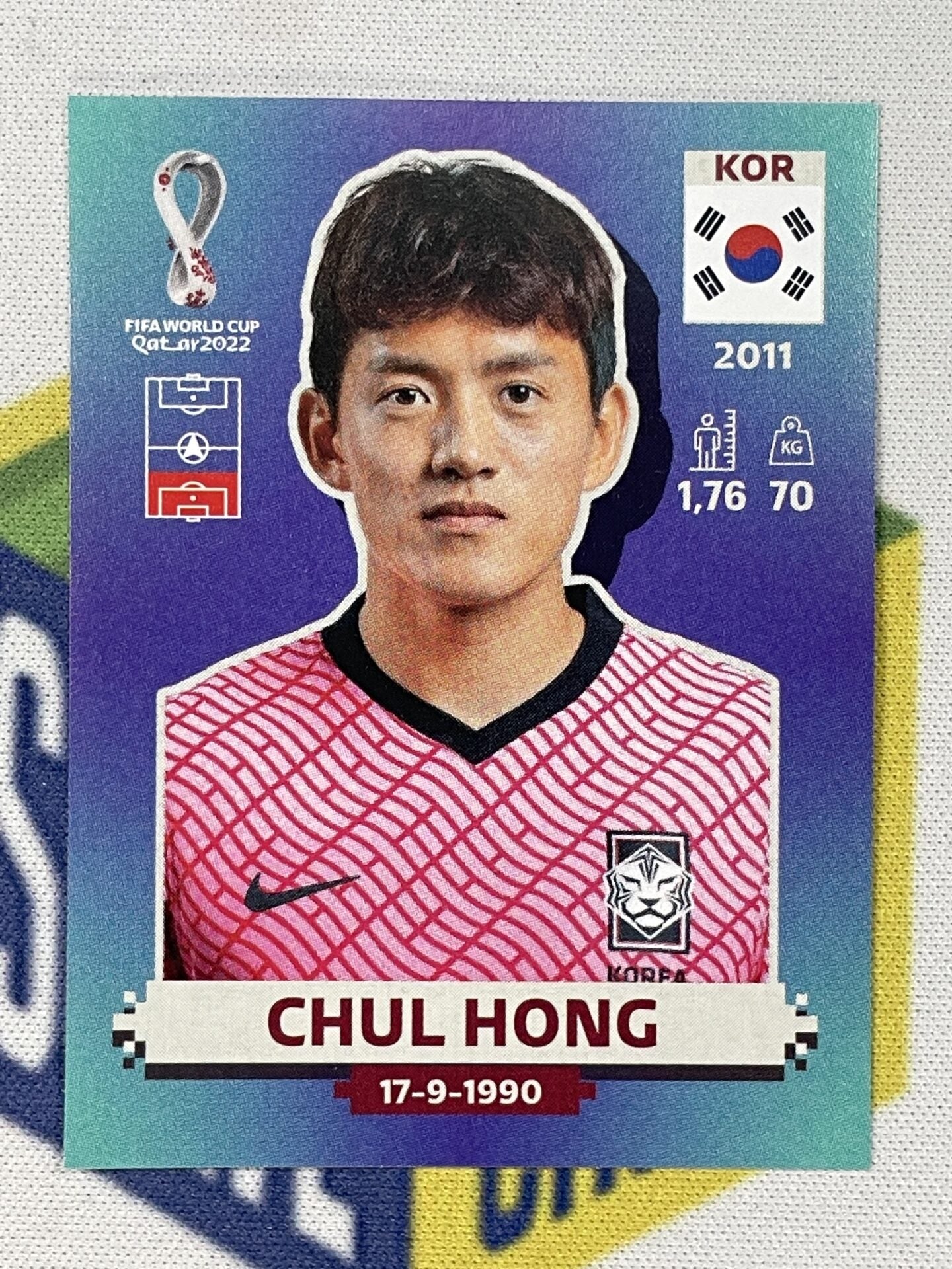 Chul Hong Korea Republic Panini World Cup 2022 Qatar Stickers