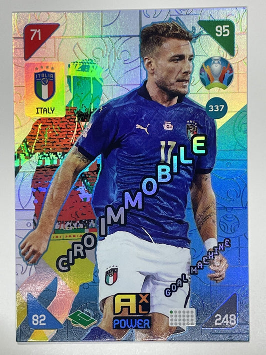 Ciro Immobile Goal Machines (Italy) Football Card &#8211; Euro 2020 Adrenalyn XL