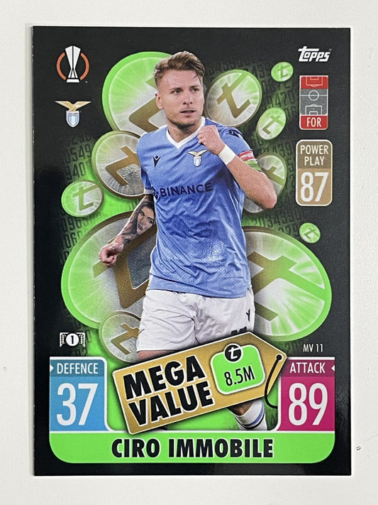 Ciro Immobile Lazio Mega Value Topps Match Attax Extra 2021:22 Champions League Card