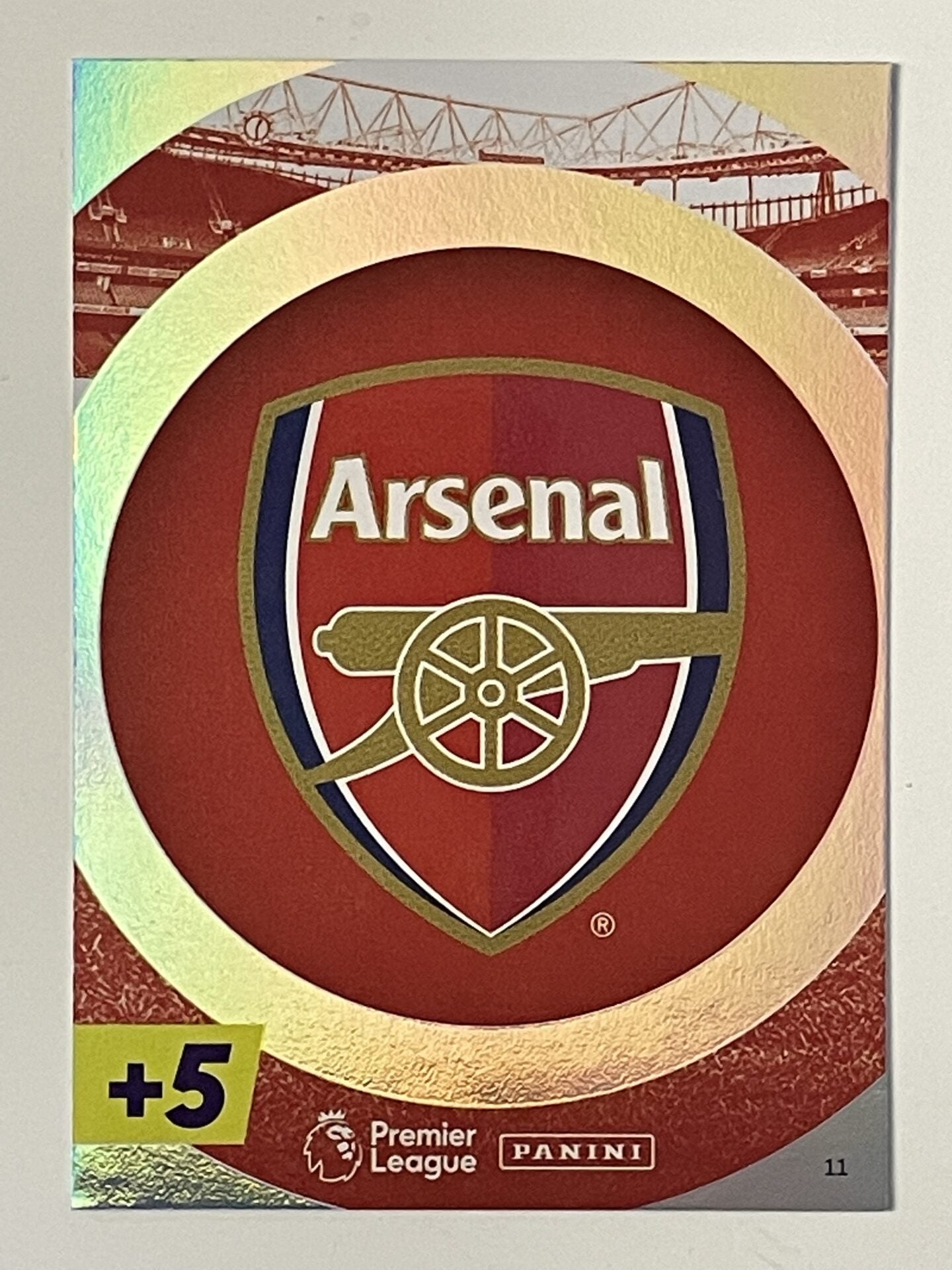 Club Badge Arsenal Panini Adrenalyn XL PLUS Premier League 2021 2022