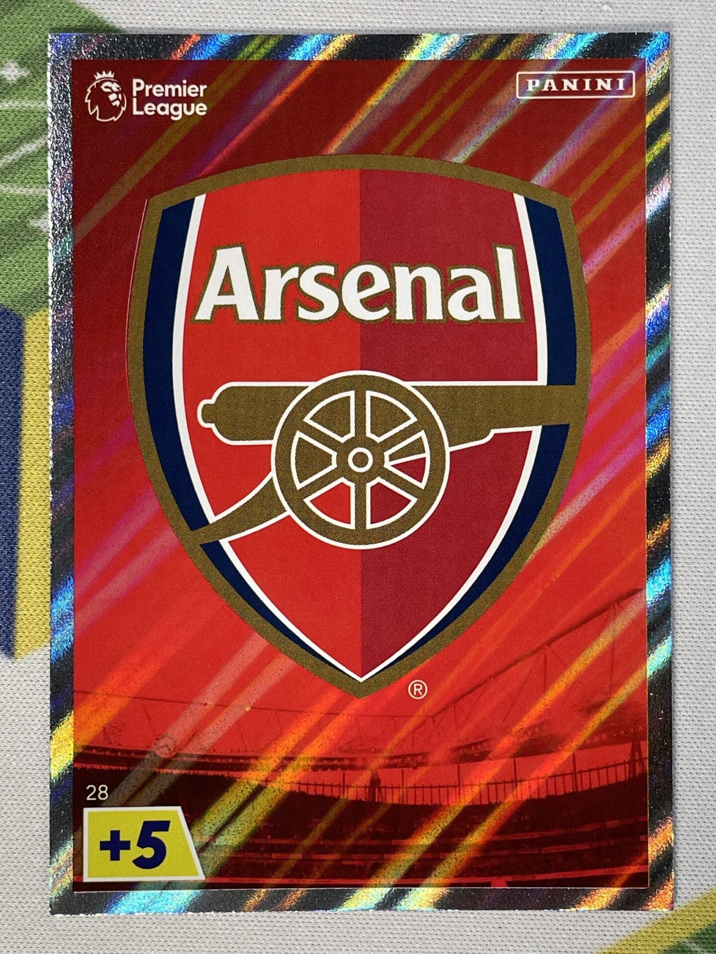 Club Badge Arsenal Panini Premier League Adrenalyn XL 2023 Card