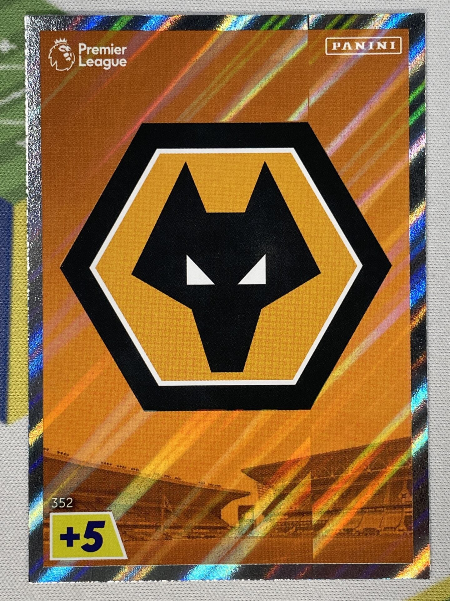 Club Badge Wolves Panini Premier League Adrenalyn XL 2023 Card