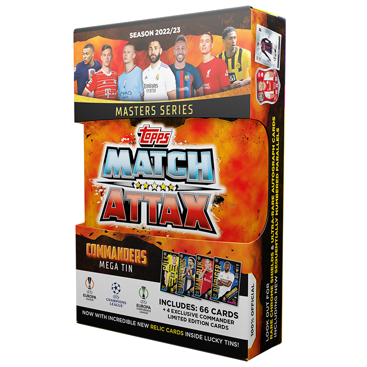 Commanders Mega Tin Topps Match Attax 2022 2023 Champions League