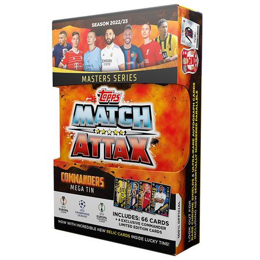 Commanders Mega Tin Topps Match Attax 2022 2023 Champions League