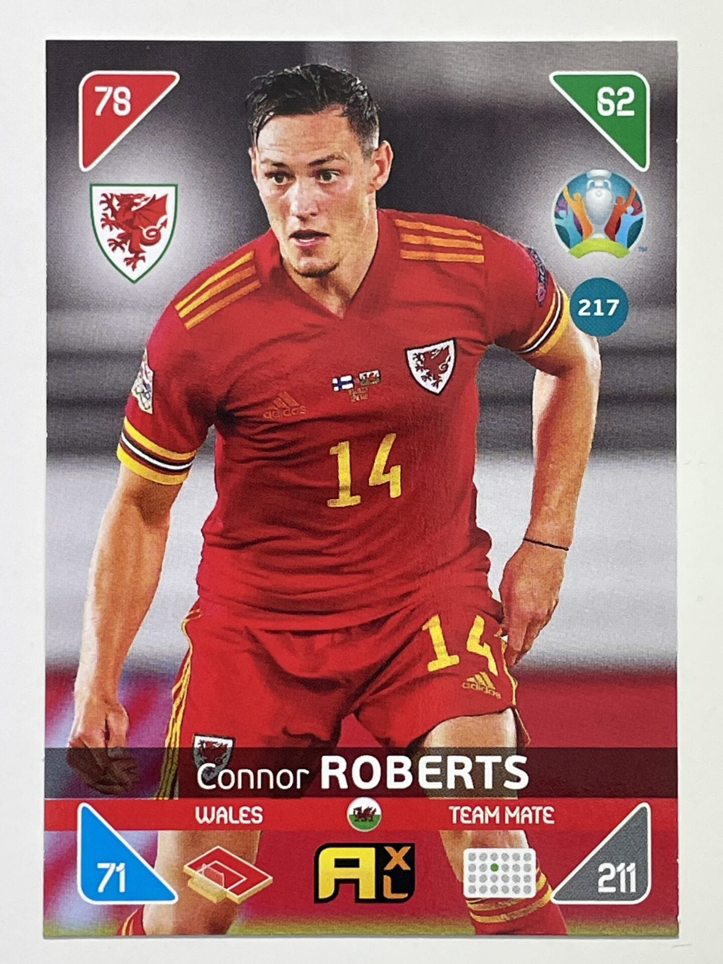 Connor Roberts Team Mates (Wales) Football Card &#8211; Euro 2020 Adrenalyn XL