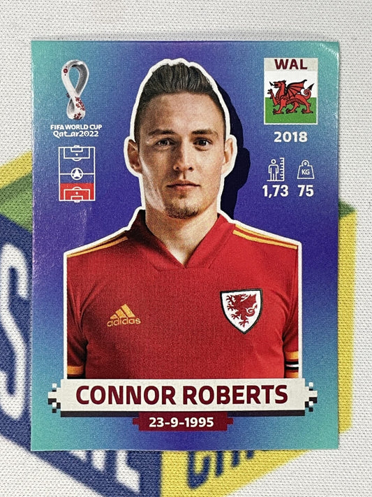 Connor Roberts Wales Panini World Cup 2022 Qatar Stickers