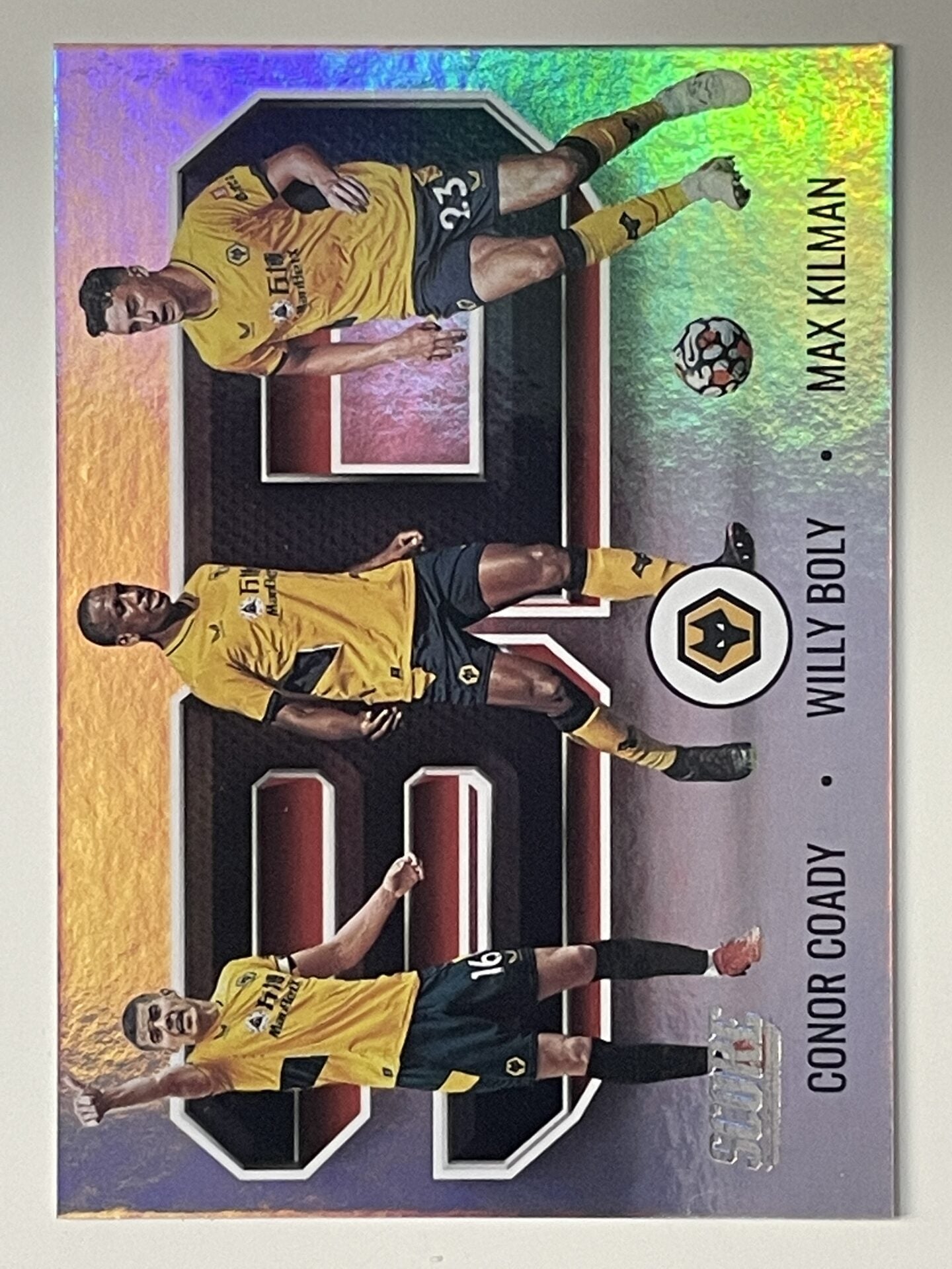 Conor Coasy Willy Boly Max Kilman Wolves 3D Panini Premier League Score 2021 2022