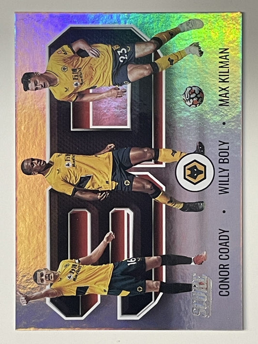 Conor Coasy Willy Boly Max Kilman Wolves 3D Panini Premier League Score 2021 2022