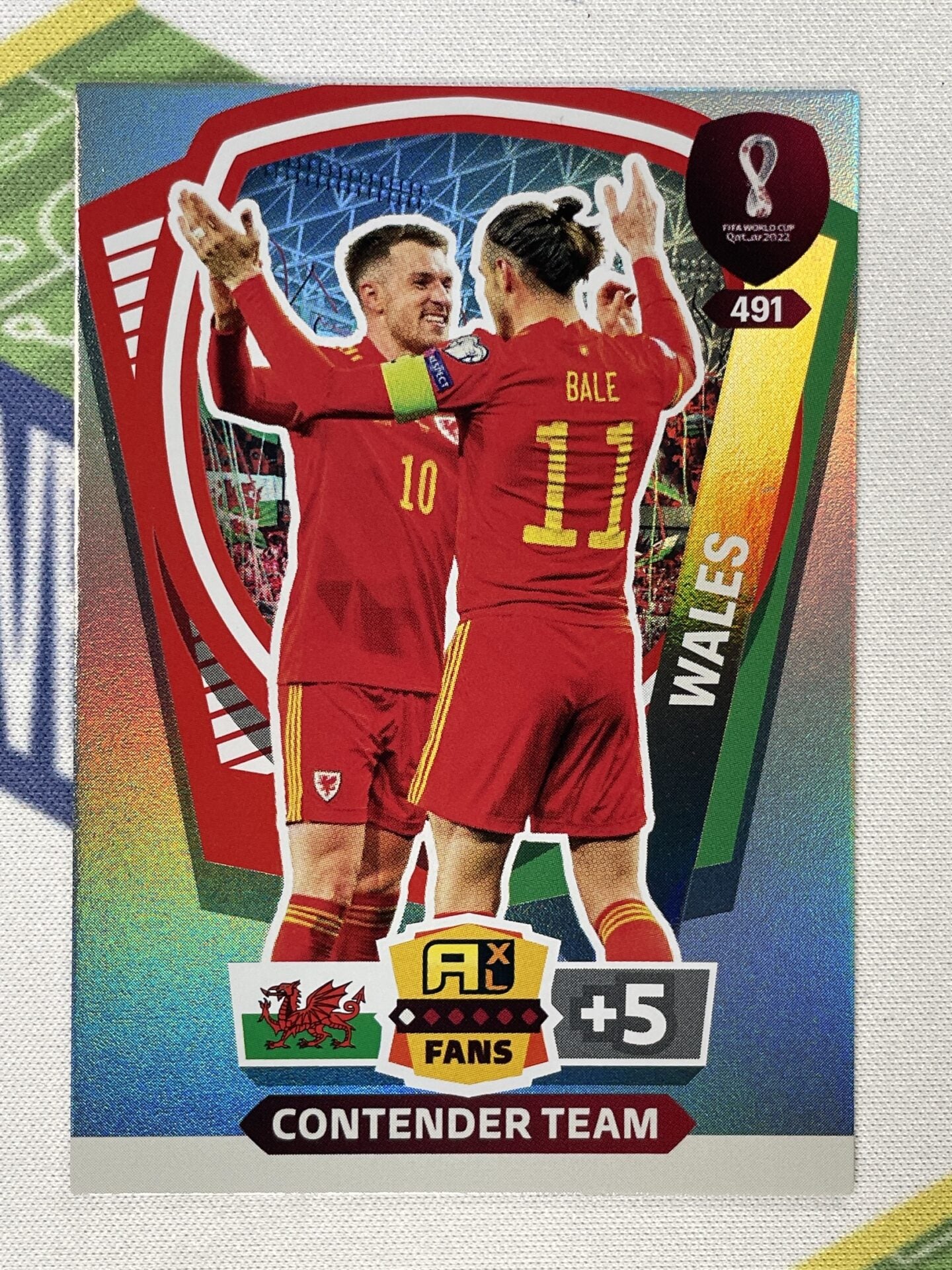 Contender Team Wales Panini World Cup 2022 Adrenalyn XL Card