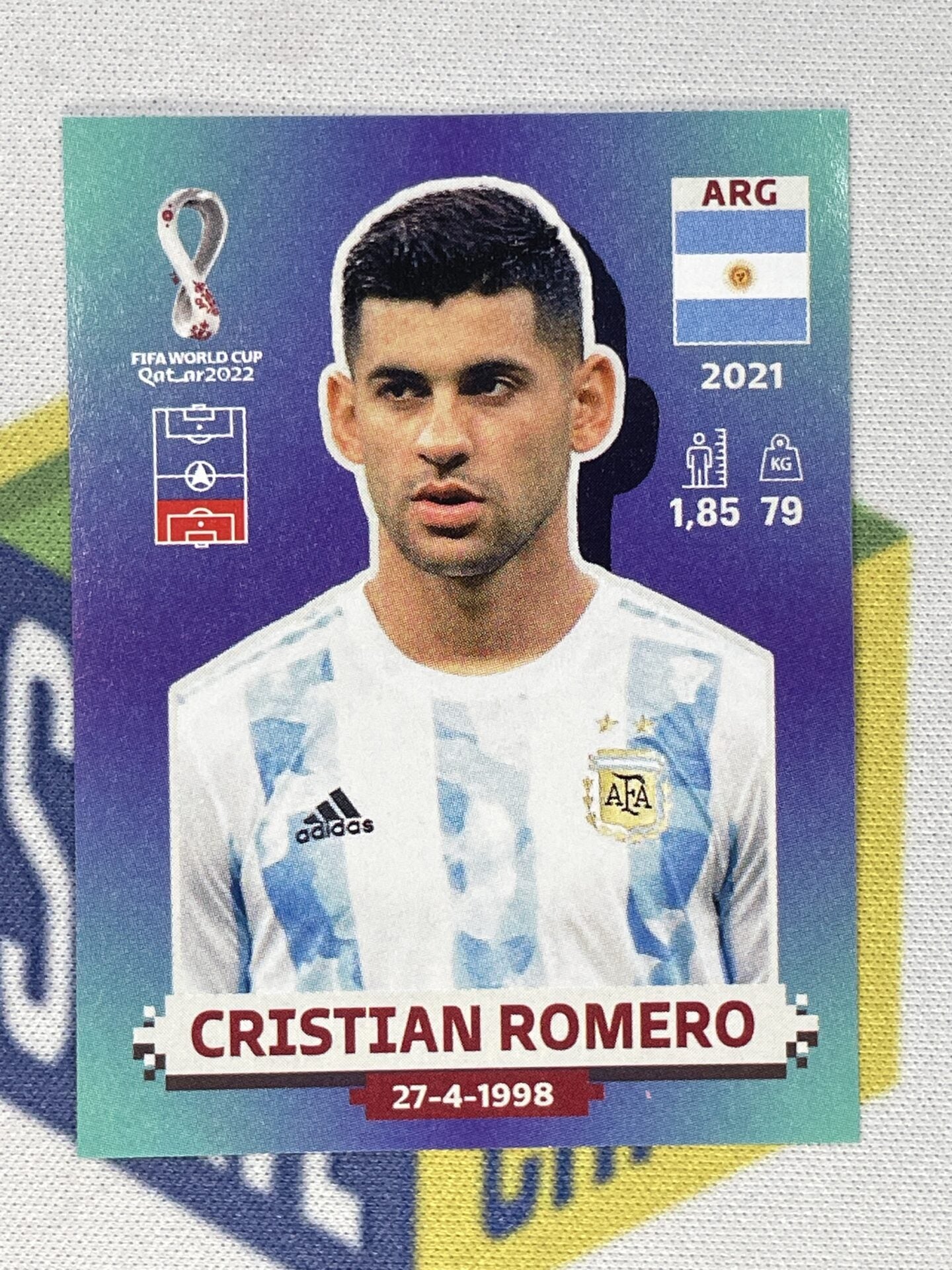 Cristian Romero Argentina Panini World Cup 2022 Qatar Stickers