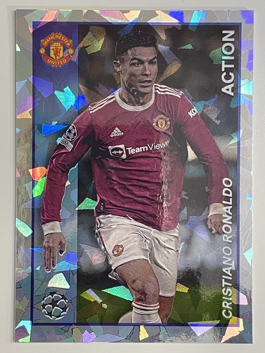 Cristiano Ronaldo Manchester United Action Topps Merlin Heritage 97 UEFA Champions League Card