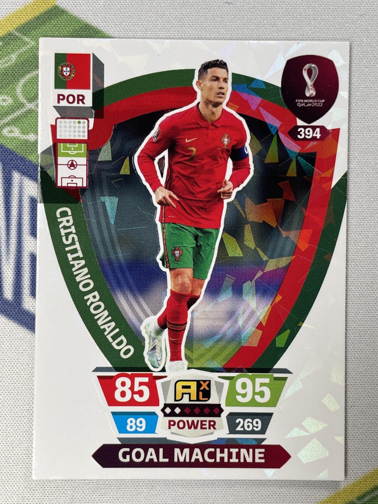 Cristiano Ronaldo Portugal Goal Machine Panini World Cup 2022 Adrenalyn XL Card