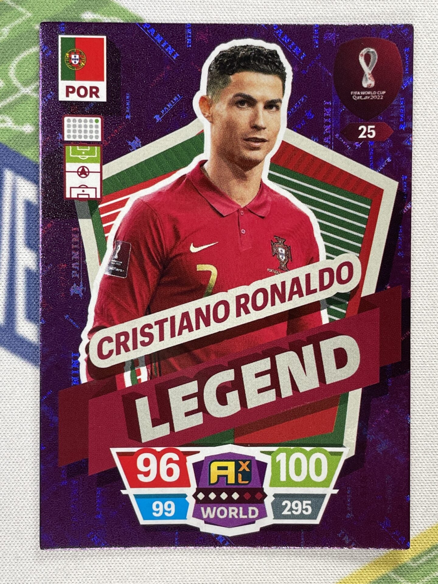 Cristiano Ronaldo Portugal Legend Panini World Cup 2022 Adrenalyn XL Card