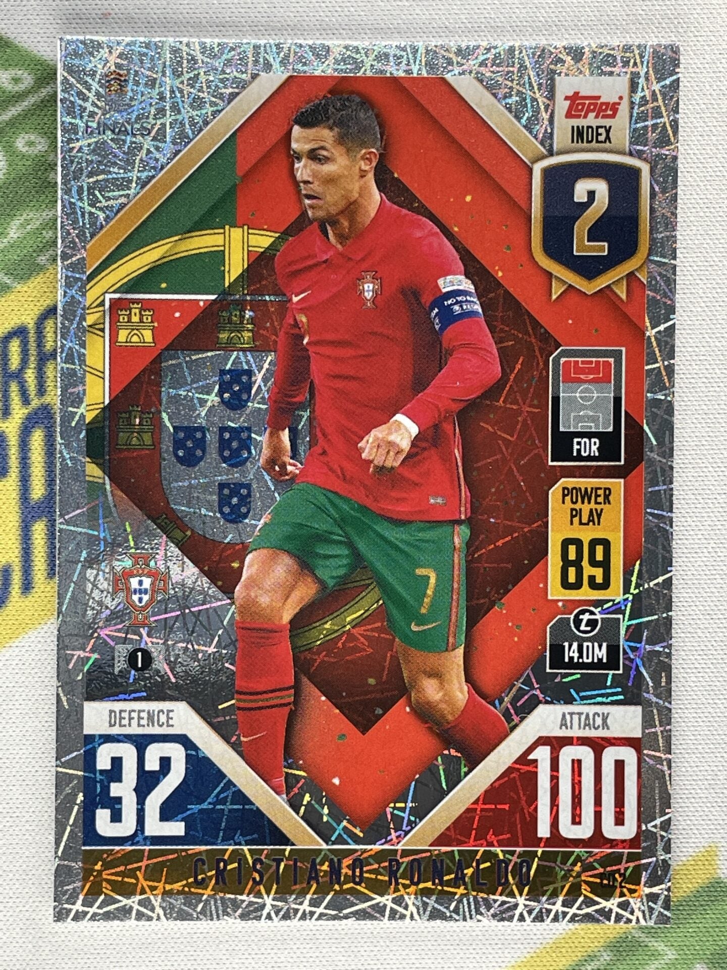 Cristiano Ronaldo Portugal Topps Match Attax 101 Road to Nations League 2022 Card