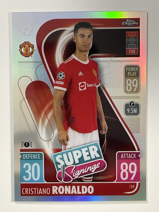 Cristiano Ronaldo Refractor Topps Match Attax Chrome 2021 2022