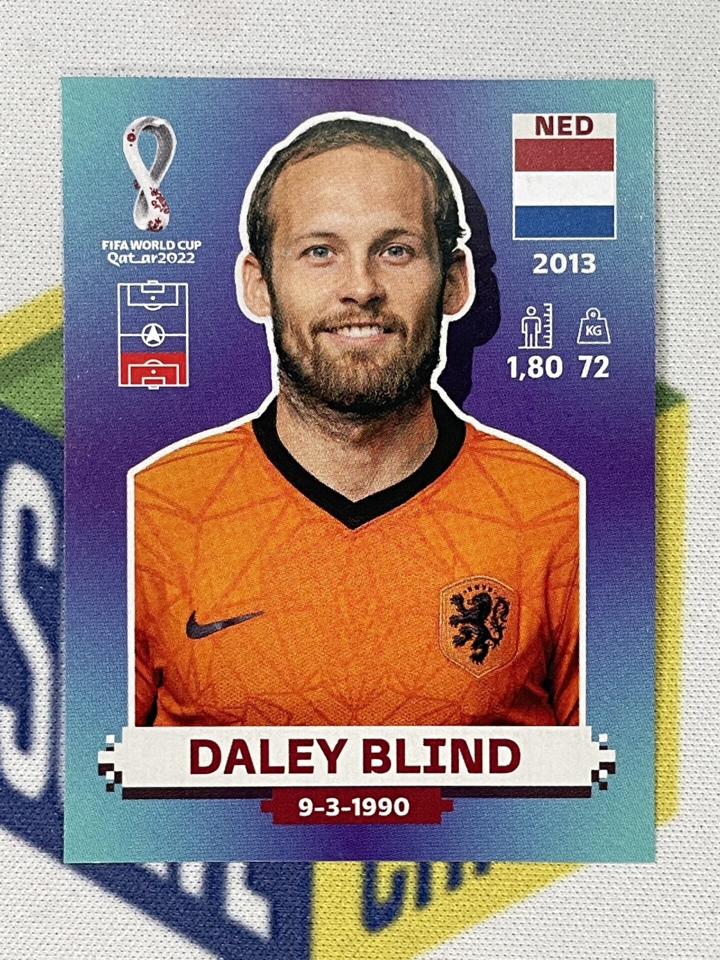 Daley Blind Netherlands Panini World Cup 2022 Qatar Stickers