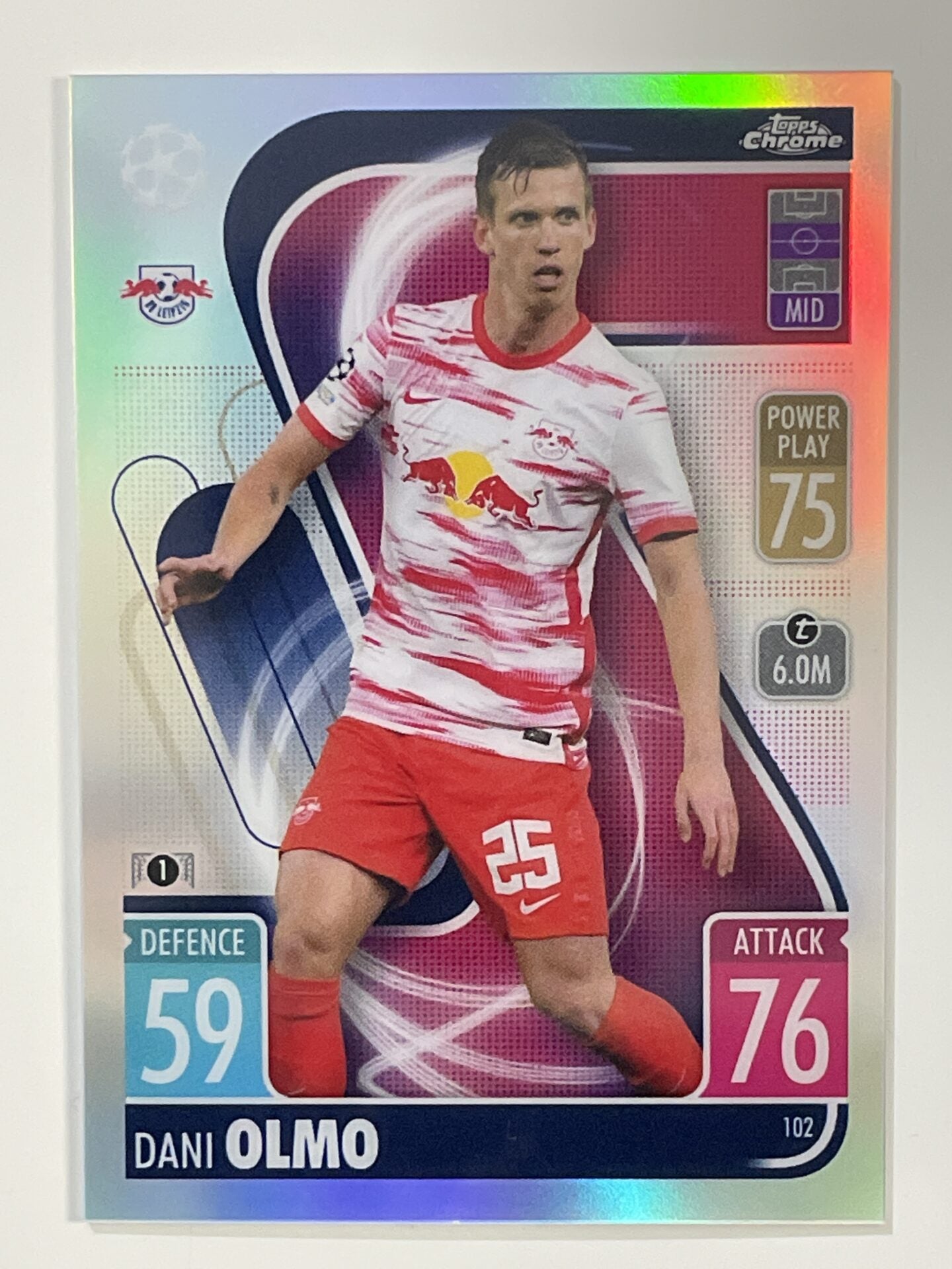 Dani Olmo Refractor Topps Match Attax Chrome 2021 2022