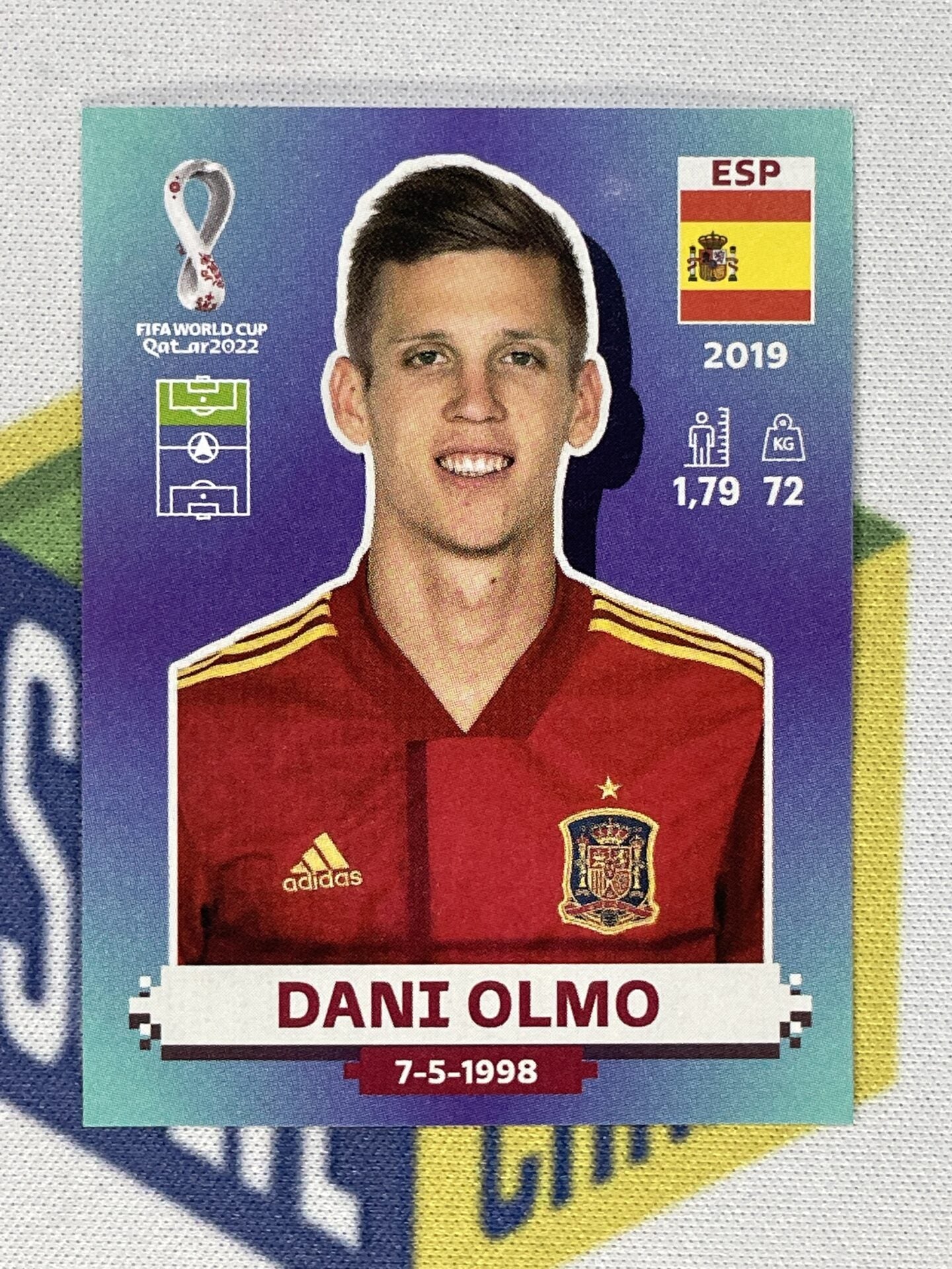 Dani Olmo Spain Panini World Cup 2022 Qatar Stickers