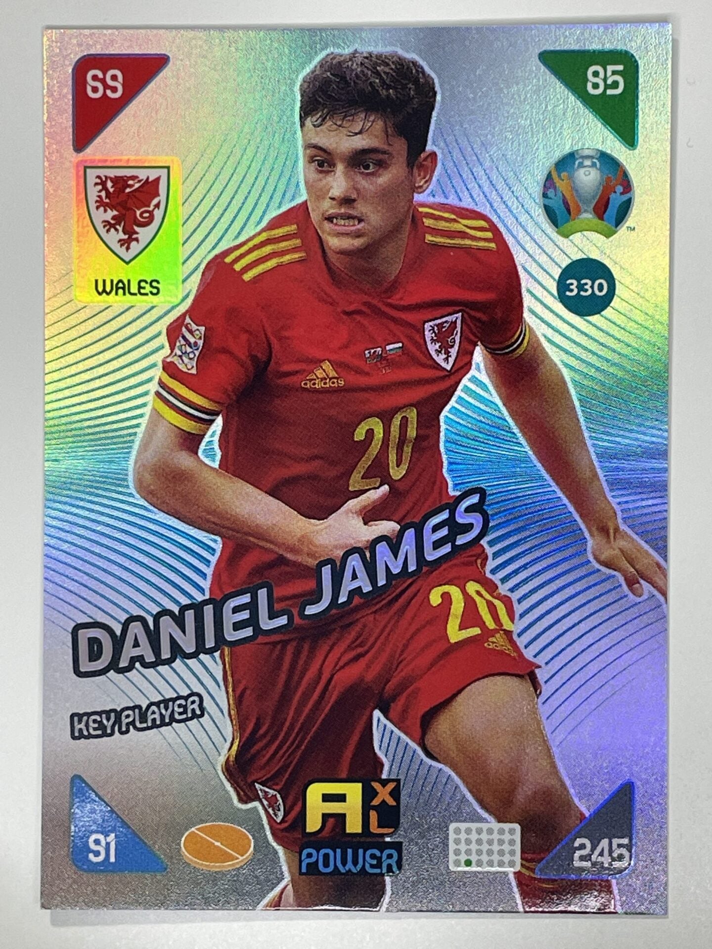 Daniel James Key Players (Wales) Football Card &#8211; Euro 2020 Adrenalyn XL