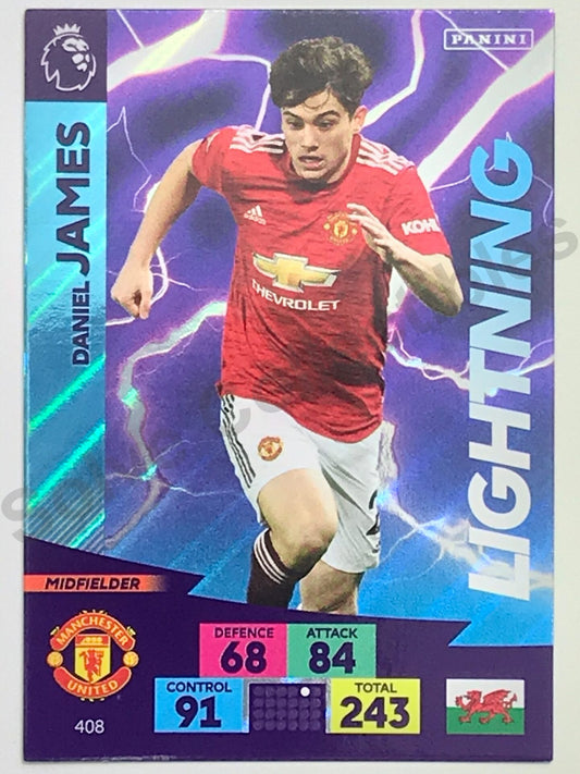 Daniel James (Manchester United) &#8211; Lightning Football Card &#8211; Premier League Adrenalyn XL 2020:21