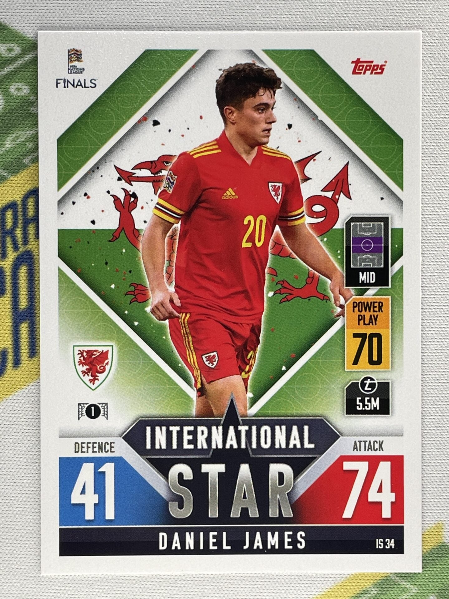 Daniel James Wales Topps Match Attax 101 Road to Nations League 2022 Card