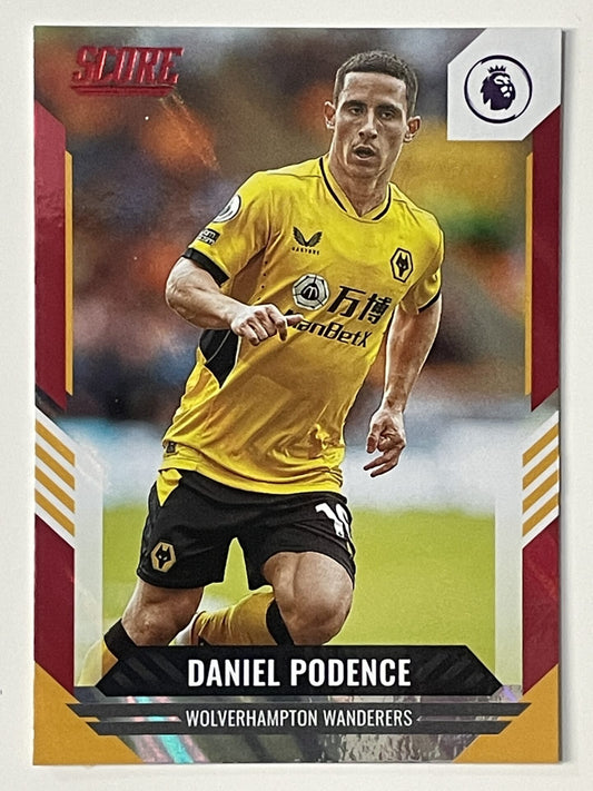 Daniel Podence Wolves Base Red Lava Parallel Panini Premier League Score 2021 2022