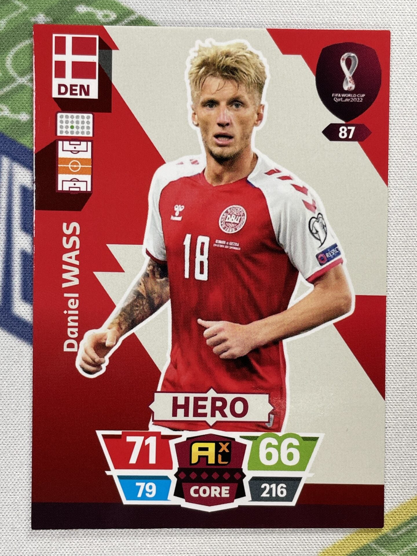 Daniel Wass Denmark Panini World Cup 2022 Adrenalyn XL Card