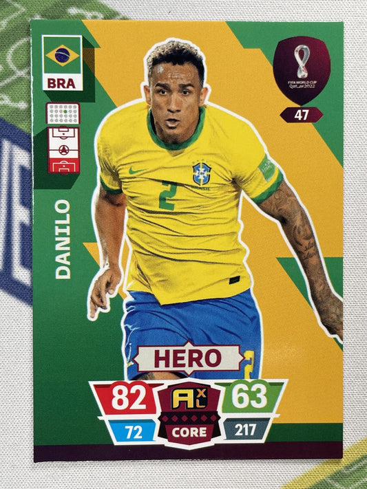 Danilo Brazil Panini World Cup 2022 Adrenalyn XL Card