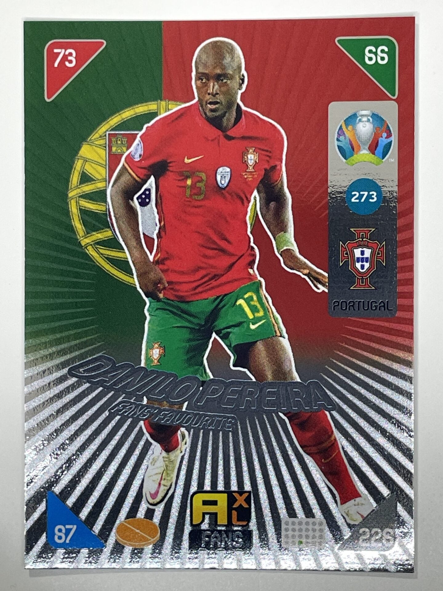 Danilo Pereira Fans Favourties (Portugal) Football Card &#8211; Euro 2020 Adrenalyn XL