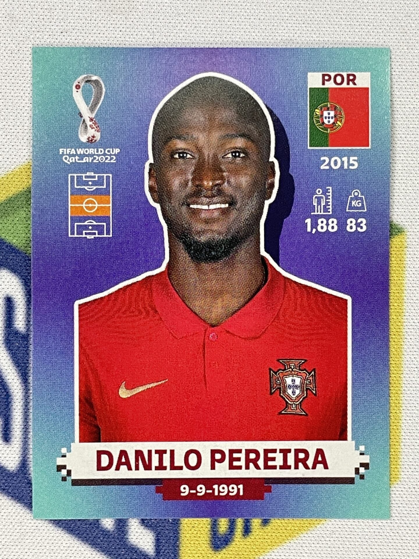 Danilo Pereira Portugal Panini World Cup 2022 Qatar Stickers