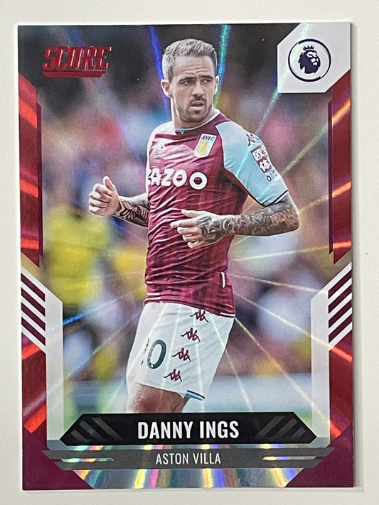 Danny Ings Aston Villa Base Red Laser Parallel Panini Premier League Score 2021 2022