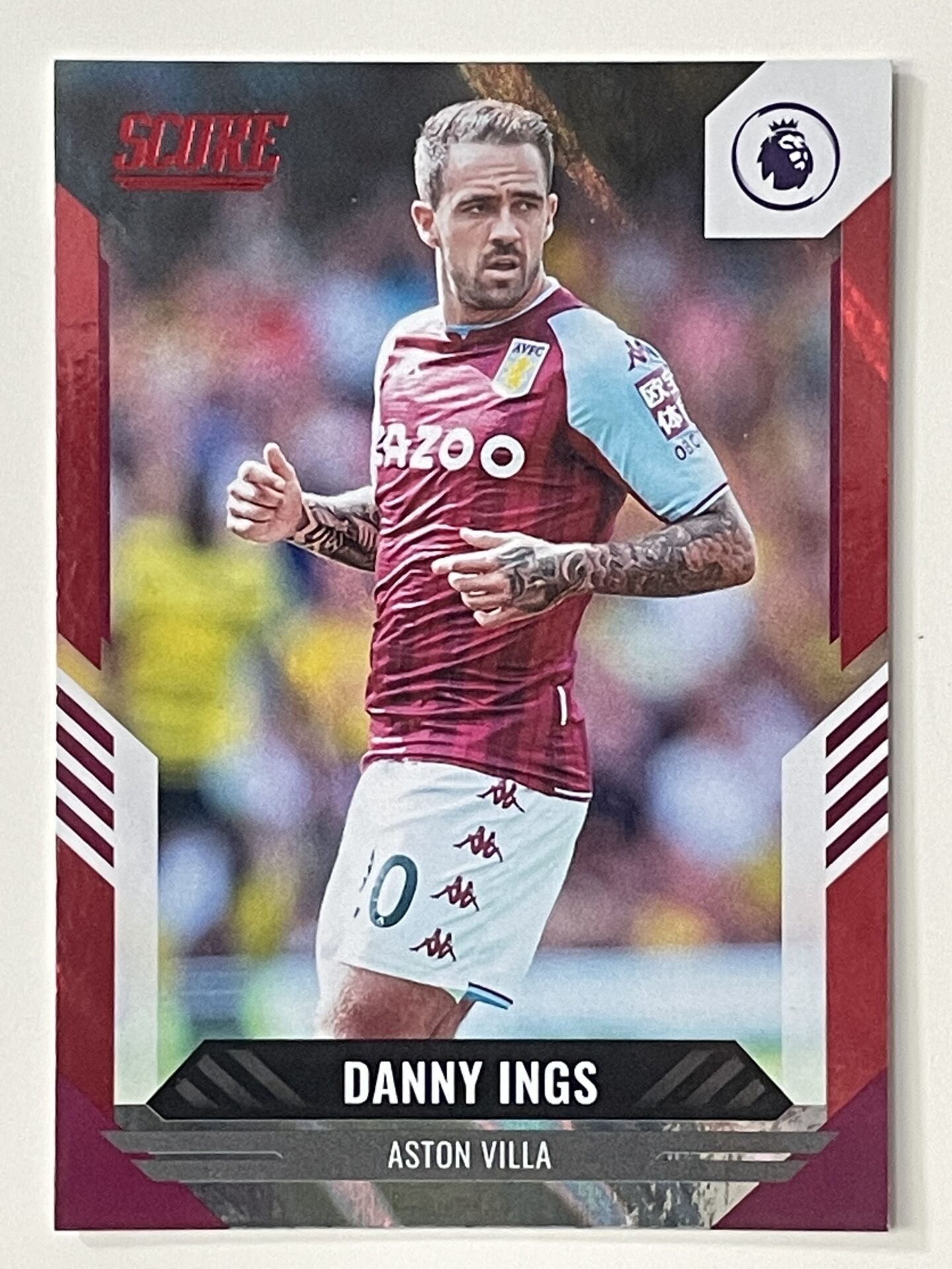 Danny Ings Aston Villa Base Red Lava Parallel Panini Premier League Score 2021 2022