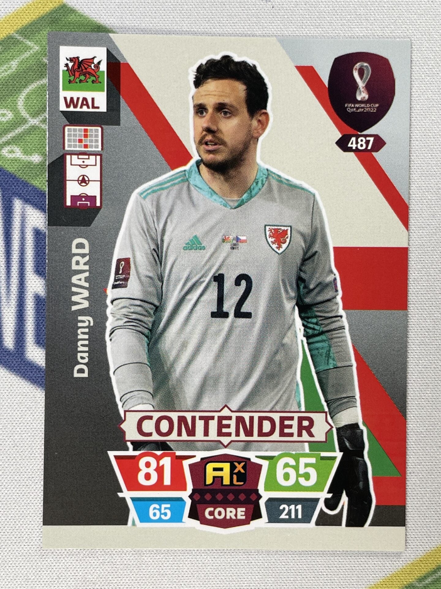 Danny Ward Wales Panini World Cup 2022 Adrenalyn XL Card