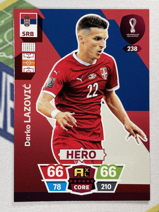 Darko Lazovic Serbia Panini World Cup 2022 Adrenalyn XL Card