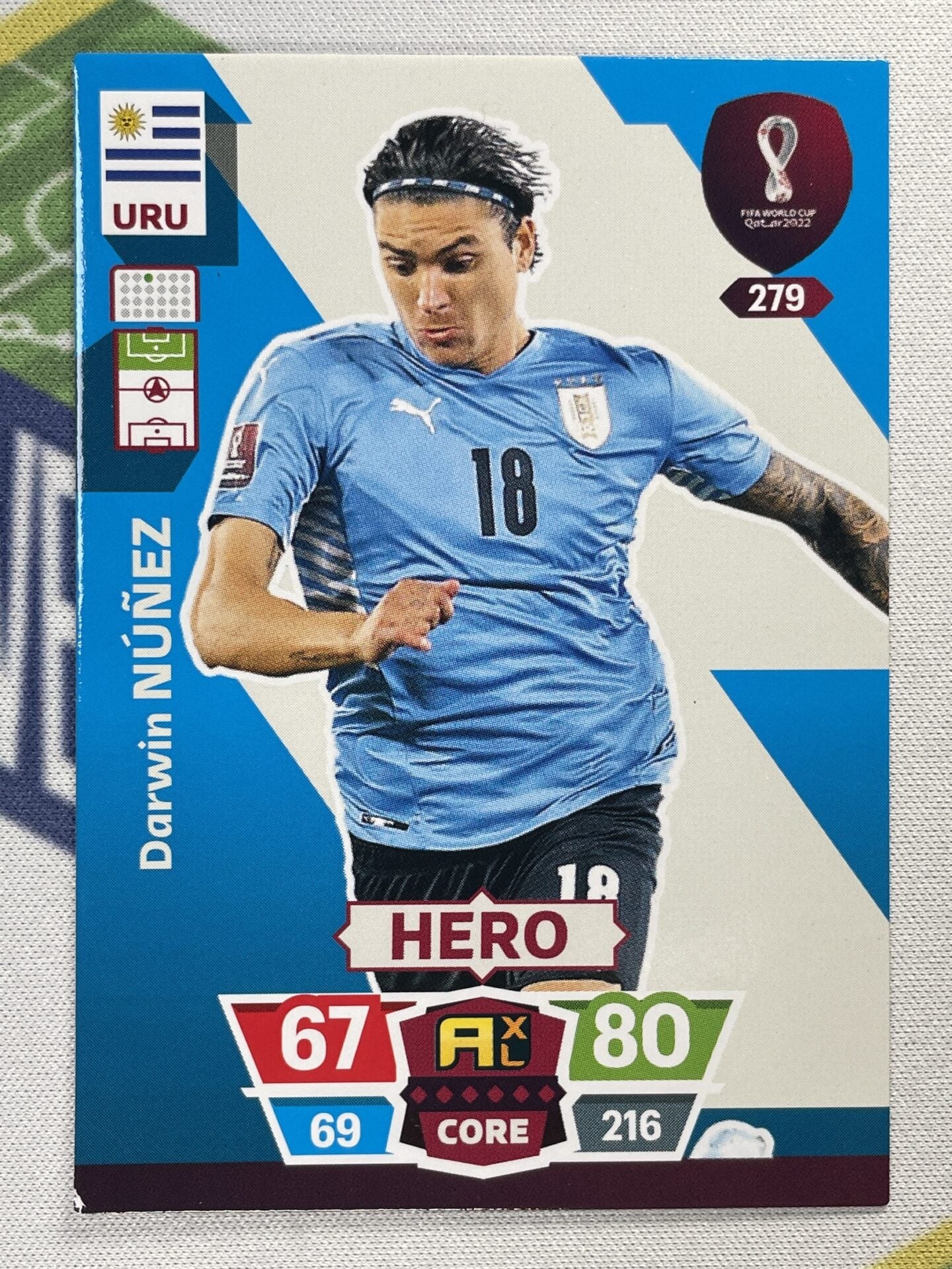 Darwin Nunez Uruguay Panini World Cup 2022 Adrenalyn XL Card