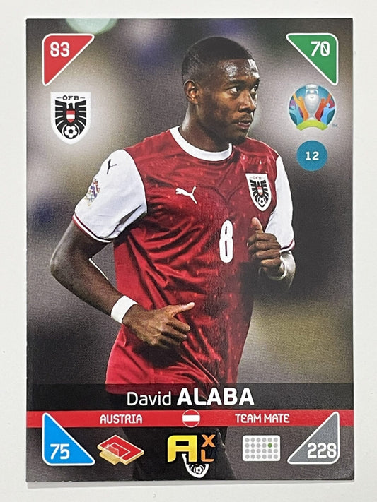 David Alaba Team Mates (Austria) Football Card &#8211; Euro 2020 Adrenalyn XL