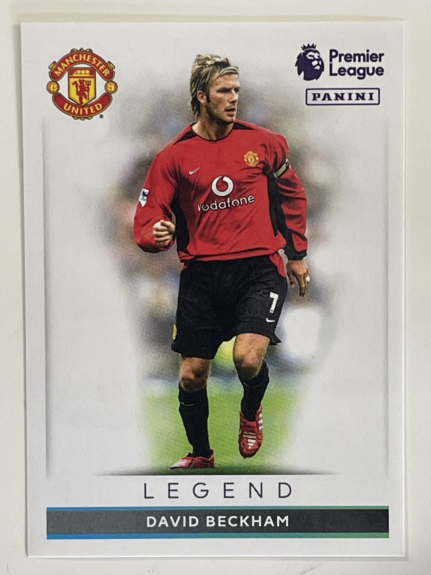 David Beckham Legend Manchester United Panini Premier League 2022 Football Sticker