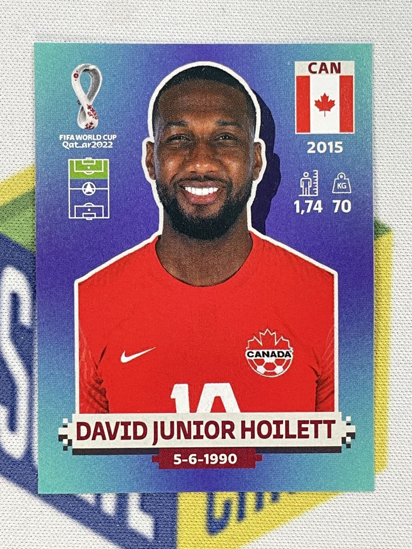 David Junior Hoilett Canada Panini World Cup 2022 Qatar Stickers