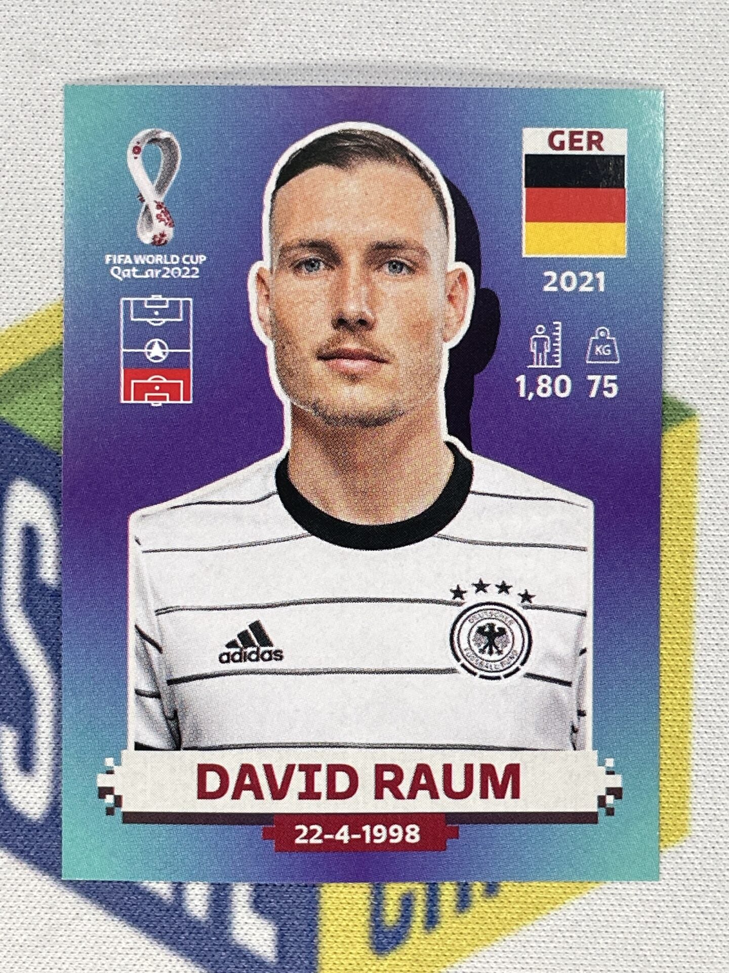 David Raum Germany Panini World Cup 2022 Qatar Stickers