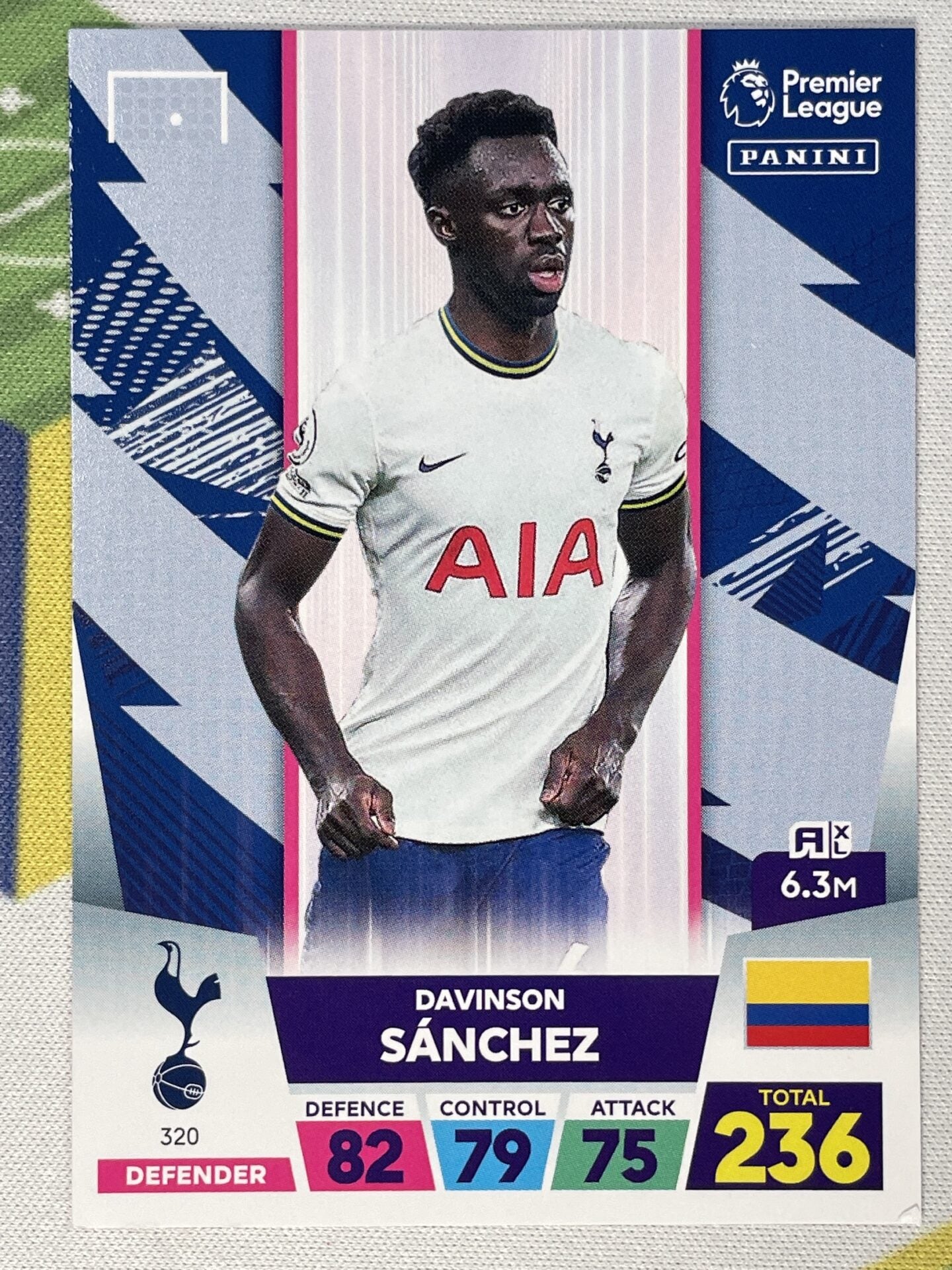 Davinson Sanchez Tottenham Panini Premier League Adrenalyn XL 2023 Card