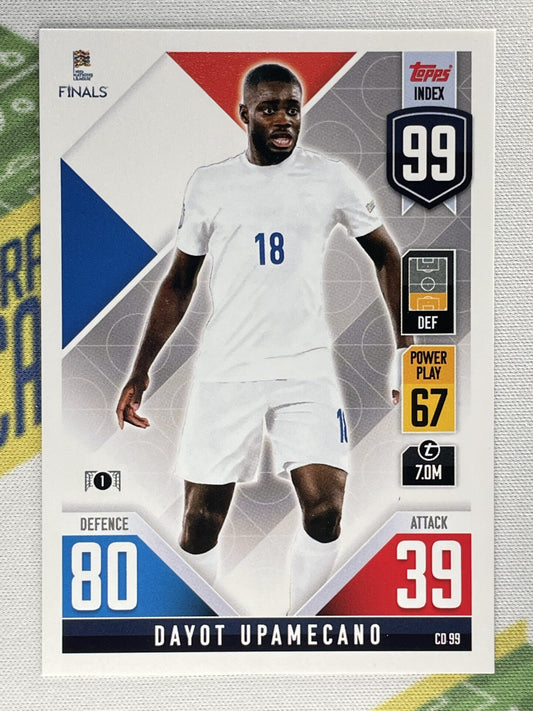 Dayot Upamecano France Topps Match Attax 101 Road to Nations League 2022 Card