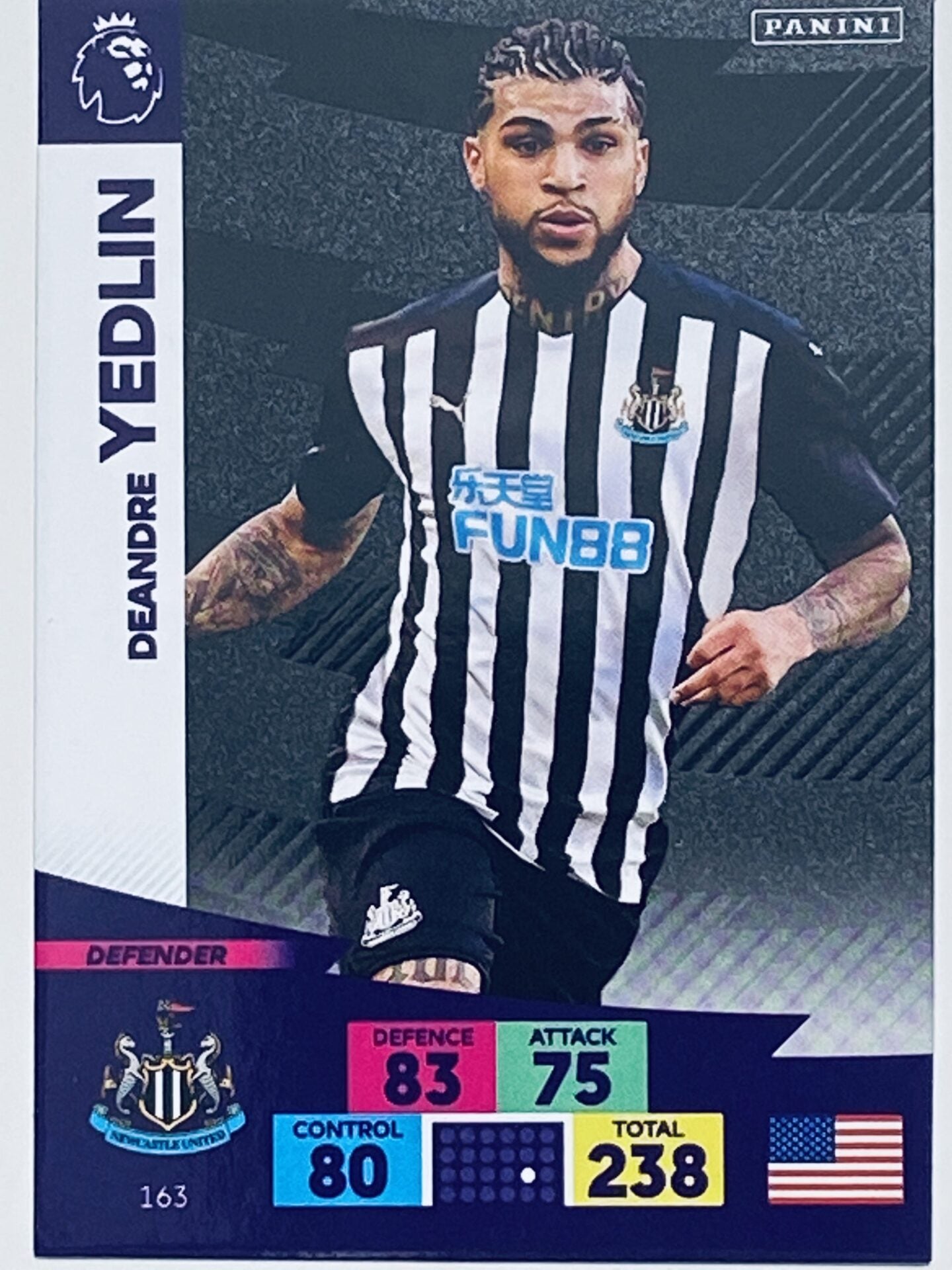 DeAndre Yedlin (Newcastle United) Football Card &#8211; Premier League Adrenalyn XL 2020:21