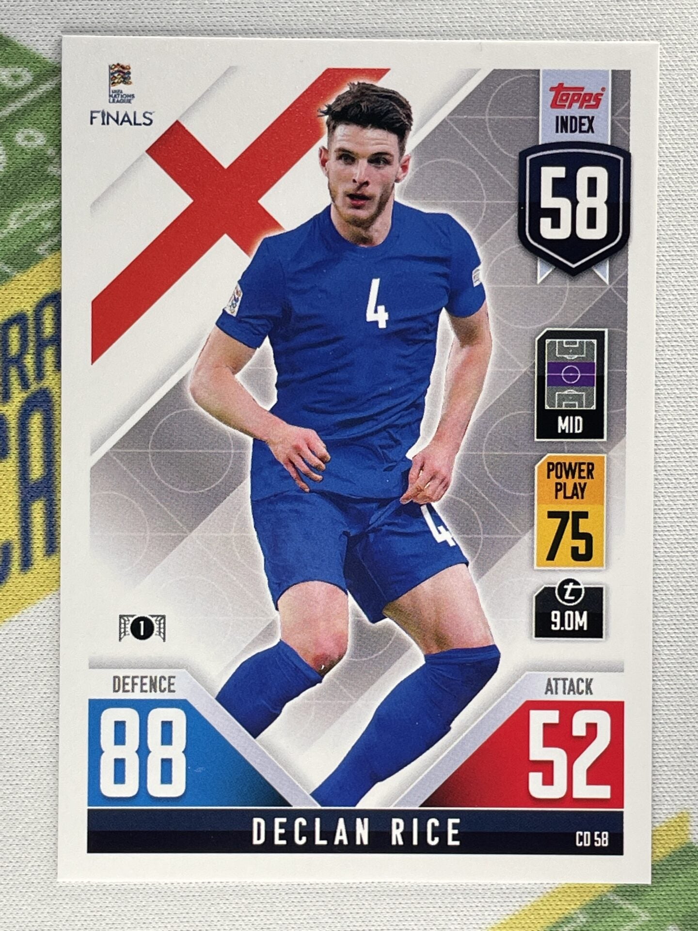 Declan Rice England Topps Match Attax 101 Road to Nations League 2022 Card