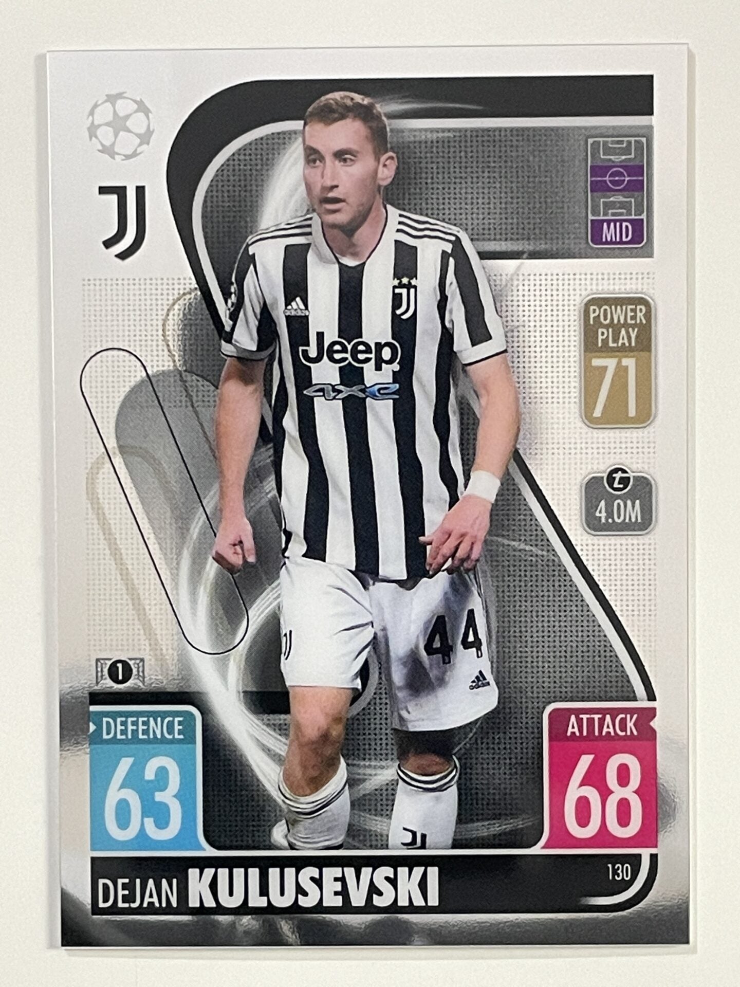 Dejan Kulusevski Juventus Topps Match Attax Chrome 2021 2022 Football Card